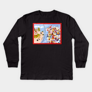 Arjuna and Celestials From Kirātārjunīya 1820 Kids Long Sleeve T-Shirt